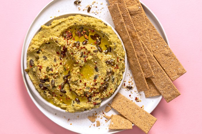 Avocado & cannellini bean dip Bowl of avocado and cannellini bean dip