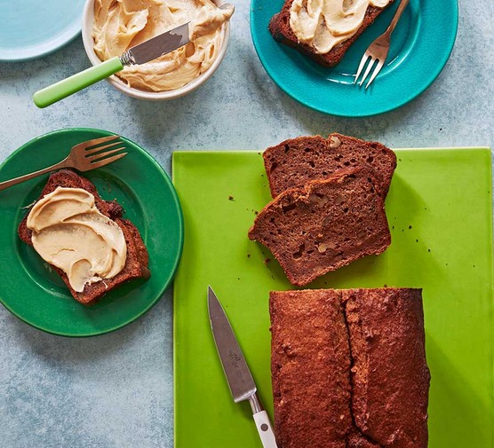 How to reduce food waste Banana peel breakfast cake cut into slices