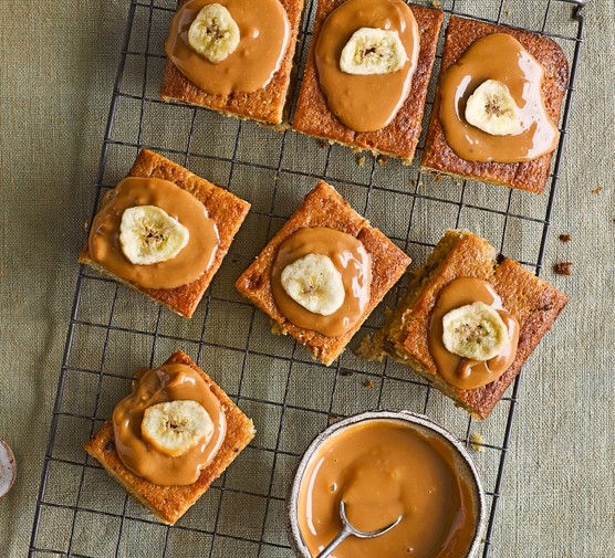 Father's Day cake recipes Banoffee traybake recipe