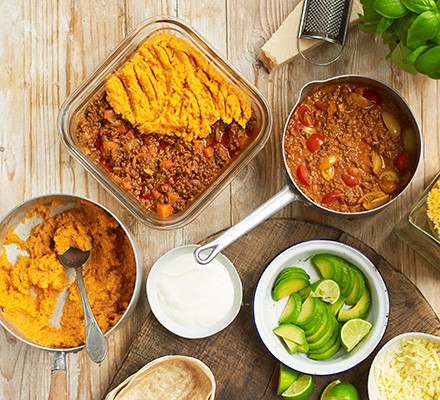 Batch cooking for beginners Batch cooking mince and tomato base