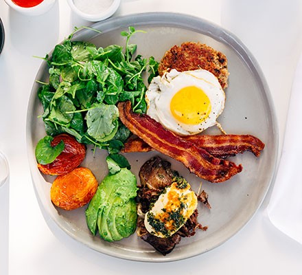 A low-carb breakfast