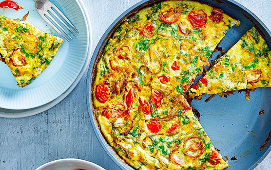Top 10 low-carb lunch ideas Masala frittata and avocado salsa