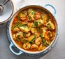 One-pan cod & red shrimp in a large serving dish