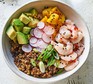 Prawn & grain poke bowls A prawn & grain poke bowl