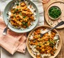 Simple mushroom curry in two bowls