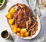 Slow cooker lamb shoulder Slow cooker lamb shoulder served with roast potatoes