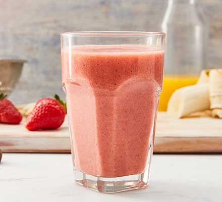 A strawberry smoothie