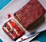 Strawberry jelly summer pudding Strawberry jelly summer pudding served in a loaf tin