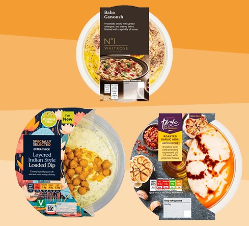 Three supermarket dips