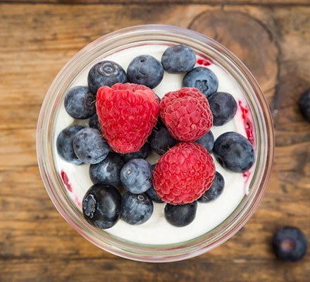 Greek yogurt and berries